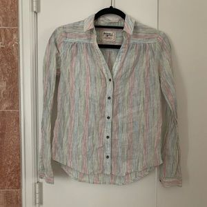 Holding Horses Davona Striped Button-down